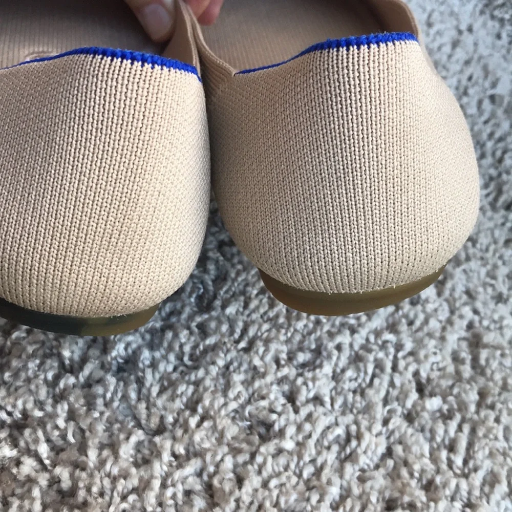 Rothy's Women's Ecru Max Square Slip-ons size 7.5